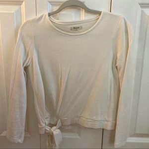 Madewell cream tie top